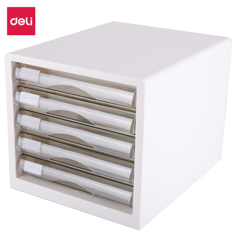 Deli E9777 5-Drawer Desktop Cabinet without Lock, 275 × 340 × 260 mm