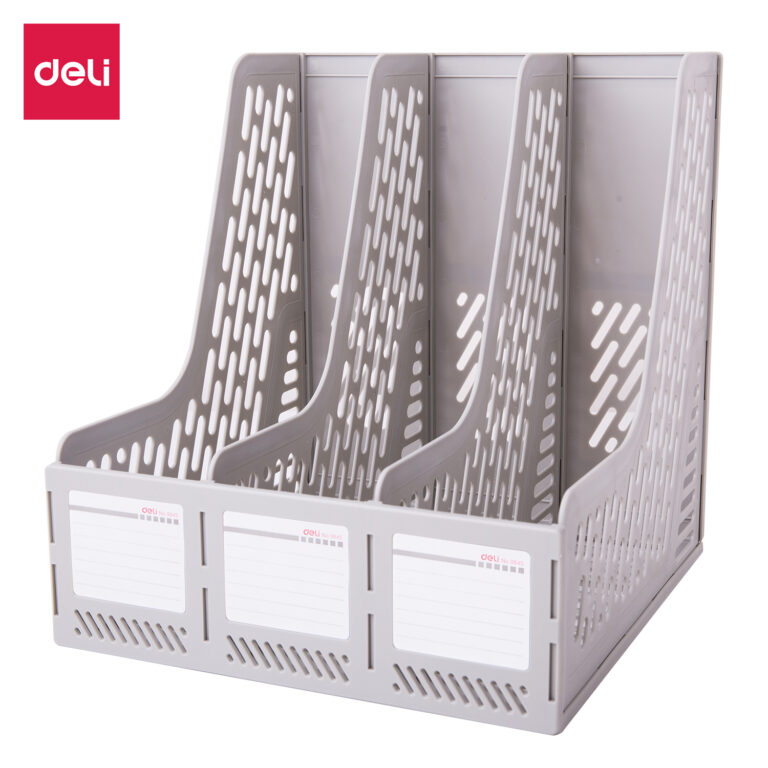 Deli Magazine Container (Gy, Bk) 3 Pcs Attached