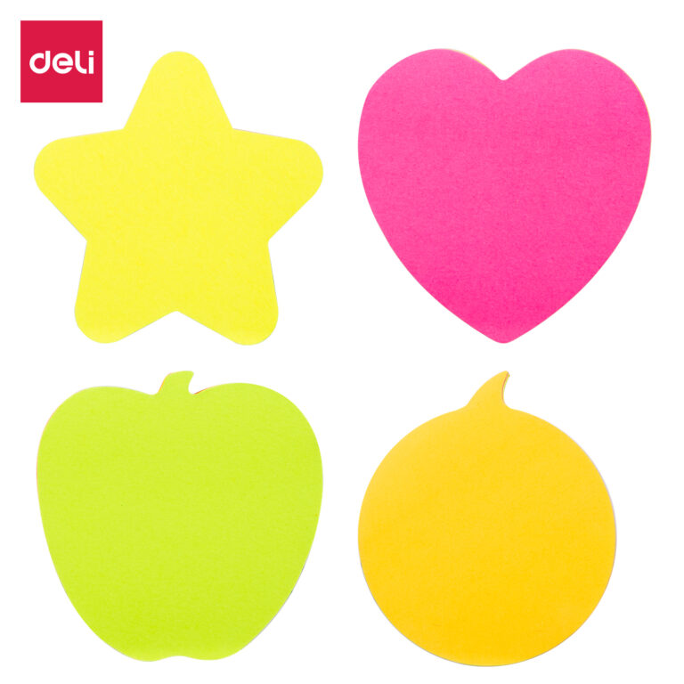 Deli Sticky Note 3×3 mm Fancy Shape (1×12)