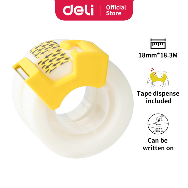 Deli Invisible Tape 18mm x 50um x 18.3m (1×2)