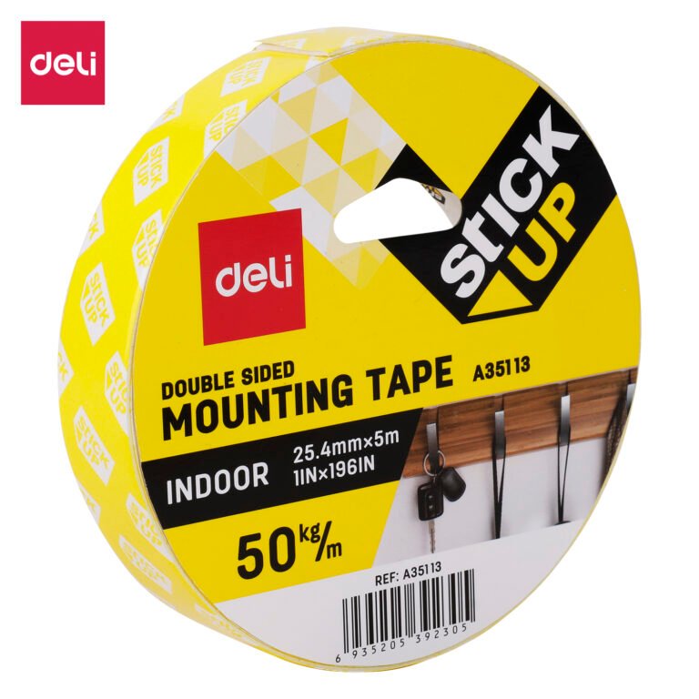 Deli Double Sided Mounting Tape 1mm x 25.4mm x 5m
