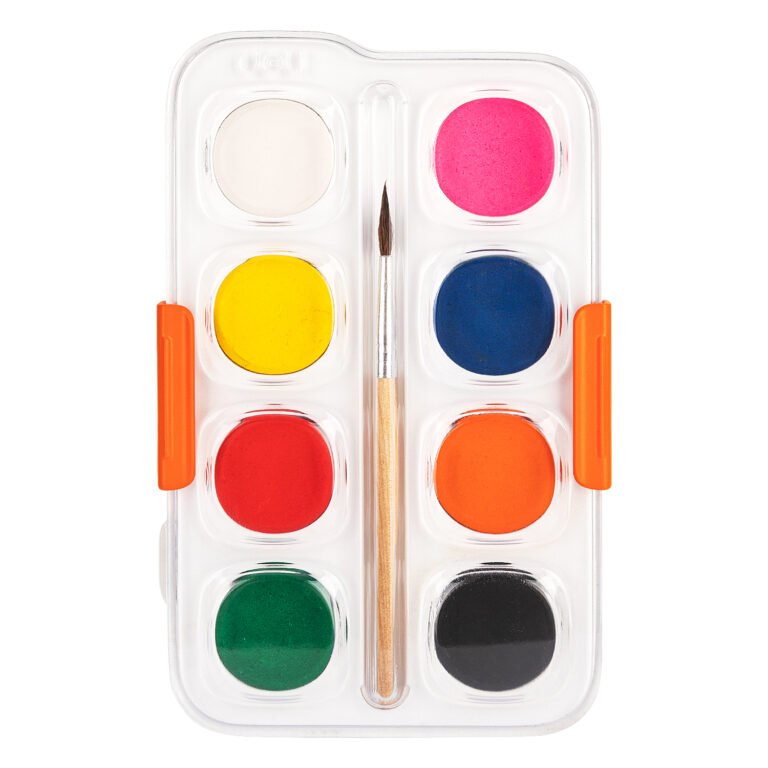 Deli Water Color Cake Paint 8 Colors + Brush