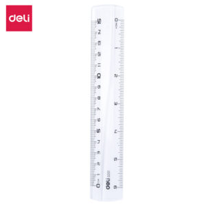 Deli PS Ruler Easy Grab 15cm Transparent