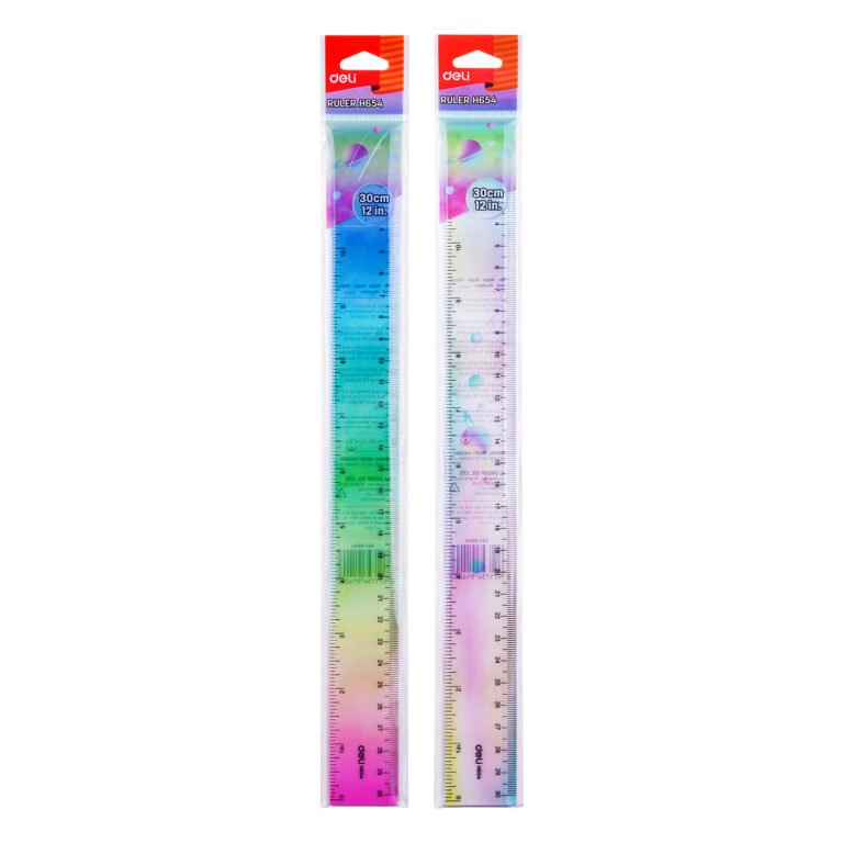 Deli Plastic Ruler 30cm Coloured | EH654