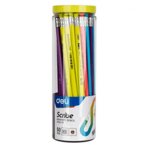 Deli HB Graphite Pencil W/eraser (1×50)