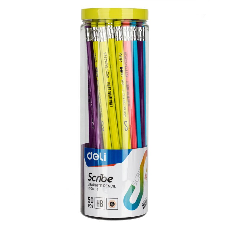 Deli HB Graphite Pencil W/eraser (1×50) | EU50806