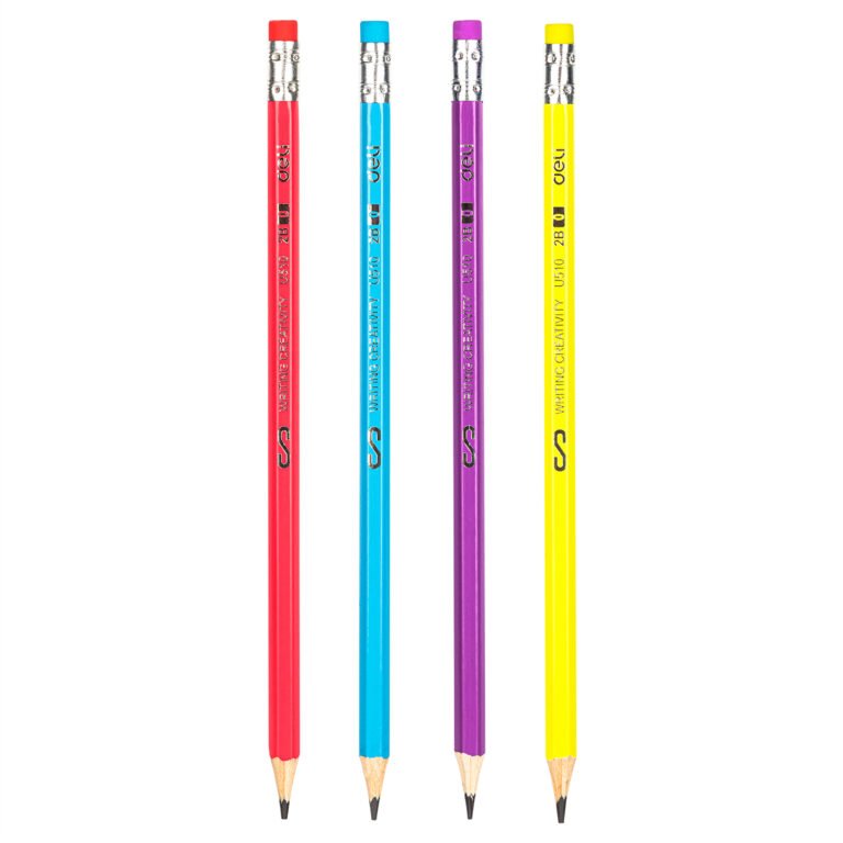 Deli Graphite Pencil – 2B W/eraser | EU51000
