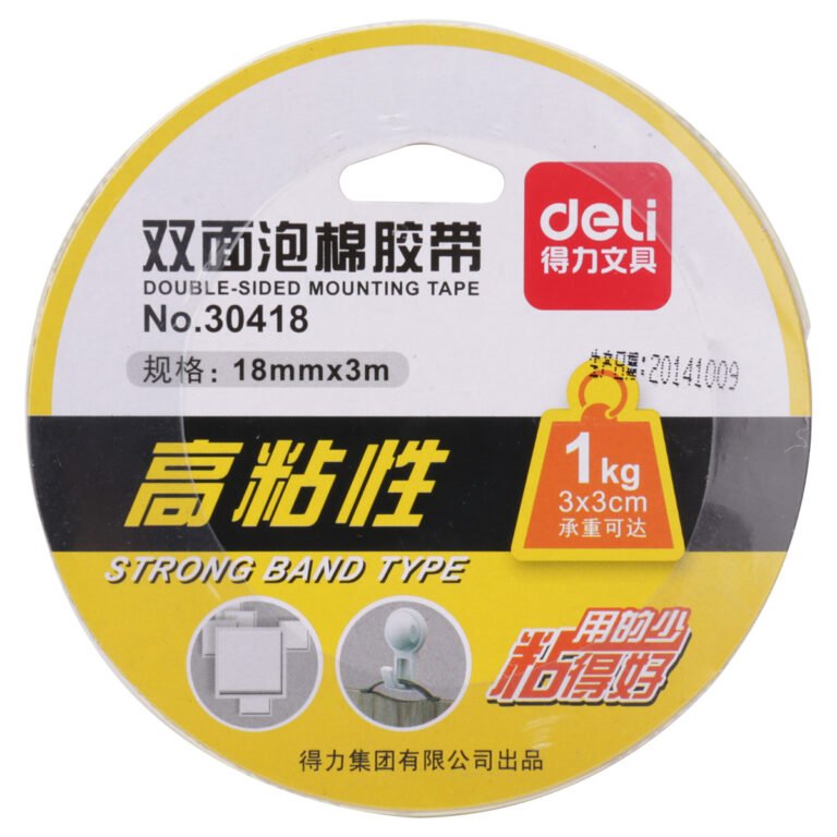 Double-Sided Mounting Tape 18MM X 3M X 1MM Deli