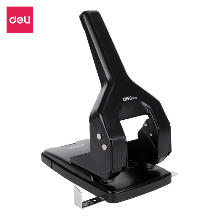 Deli E0160 Heavy-Duty 2-Hole Punch, 60-Sheet Capacity