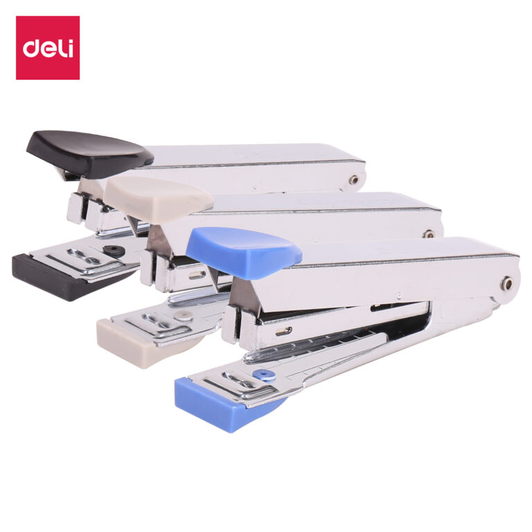 Deli No. 10 Stapler, 12-Sheet Capacity, Assorted Colours