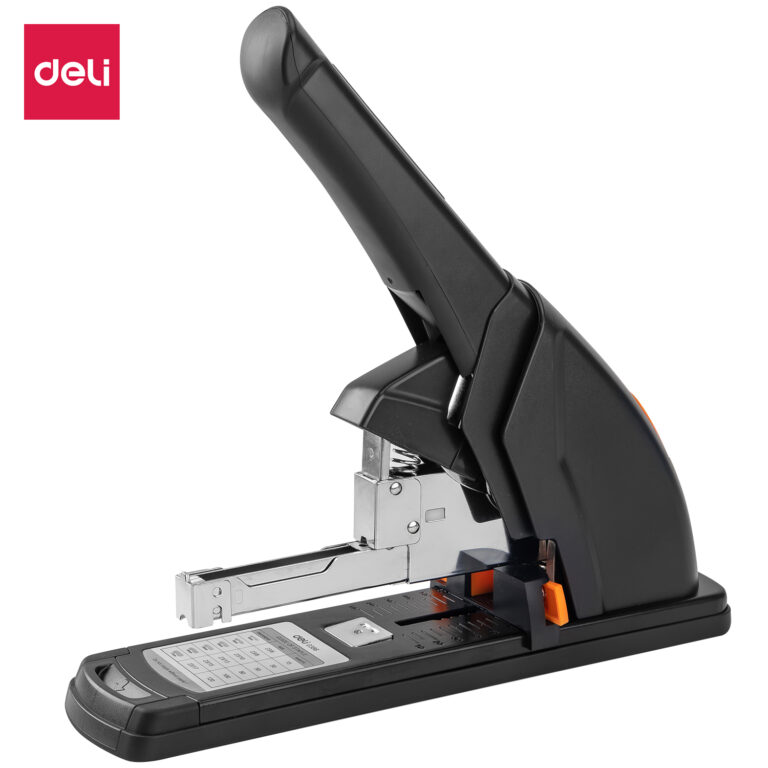 Deli E0386 Heavy-Duty Stapler, 120-Sheet Capacity