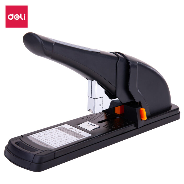 Deli Heavy-Duty Stapler with Staple Storage, 80-Sheet Capacity