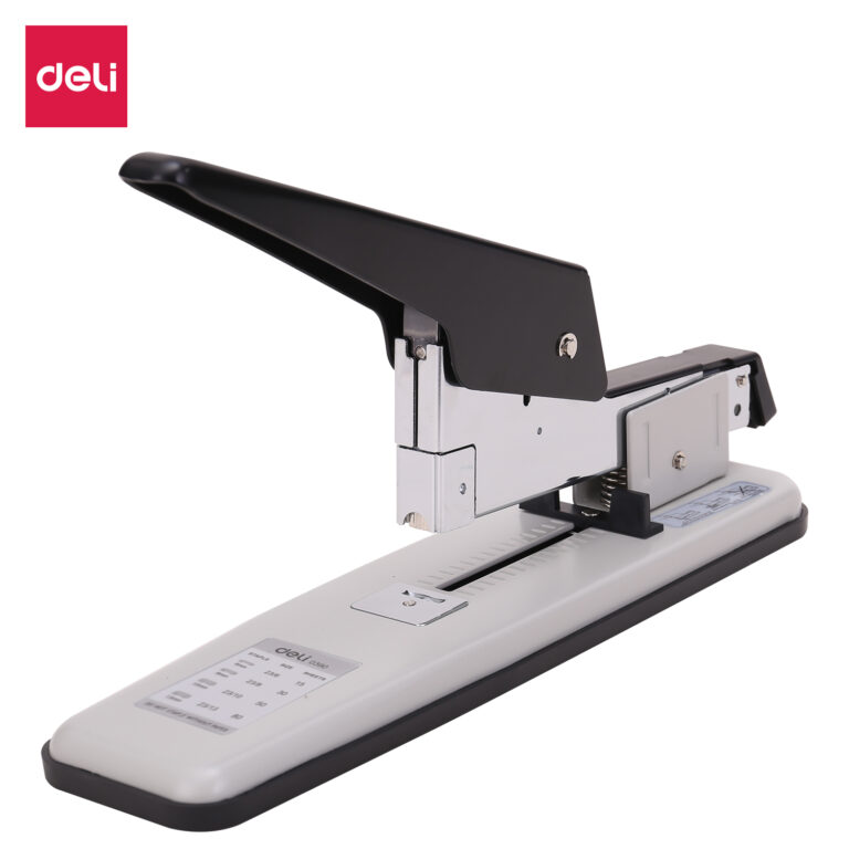 Deli Heavy-Duty Stapler with ABS Cover, 80-Sheet Capacity