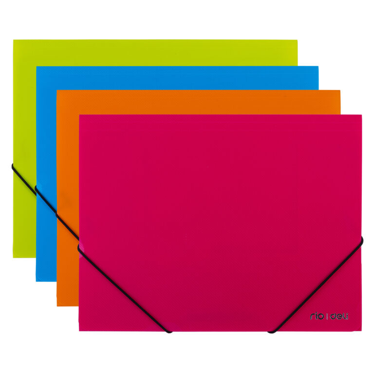 Deli A4 3-Flap Action Case Folders – 4-Piece Set