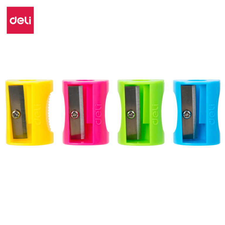 Deli E0531 Single-Hole Pencil Sharpeners, Pack of 48