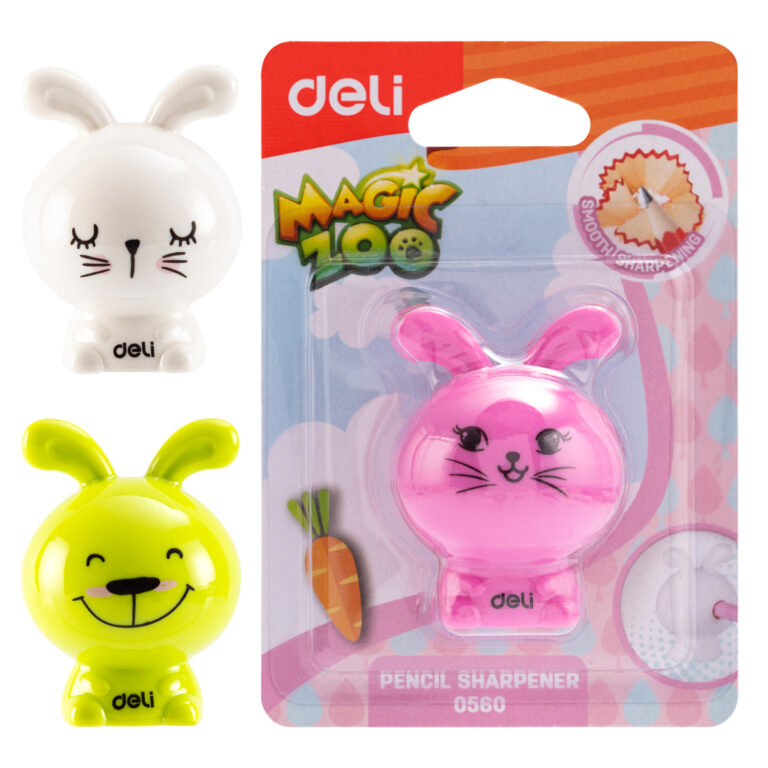 Deli 1-Hole Pencil Sharpener, with Canister