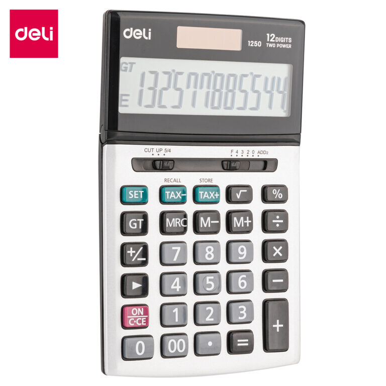 Deli Dual Power Calculator 12 Digits | E1250