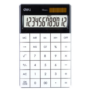 Deli Calculator 12 Digits – White