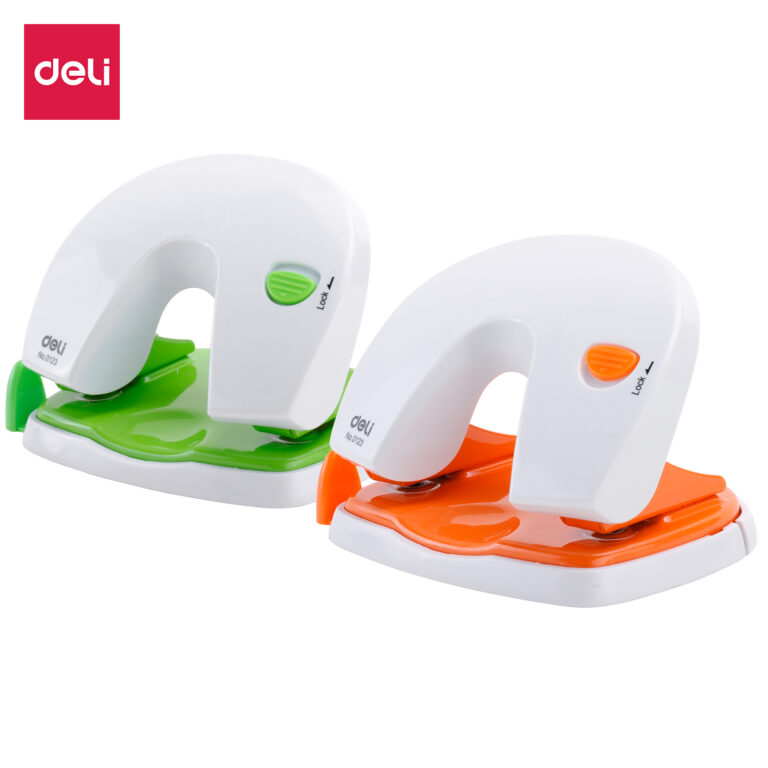 Deli 2 Hole Punch (Asst) 20 Page Capacity