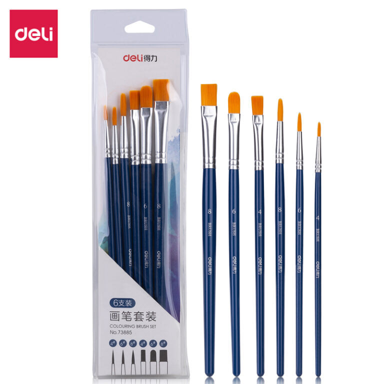 Deli E73885 Arte Neuvo Paint Brush Set – 6 Pieces