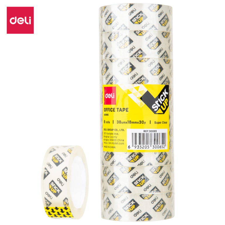 Deli Stationery Tape 18Mm30Y38Um (8PCS/Tube)