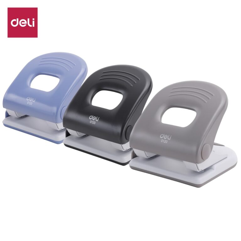 Deli E0120 2-Hole Punch, 40-Sheet Capacity