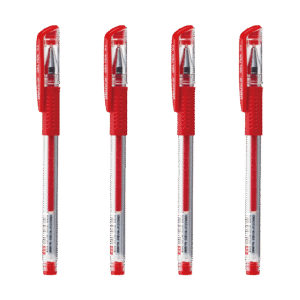 Gel Ink Pen 0.5mm (1X12) (Red) Deli