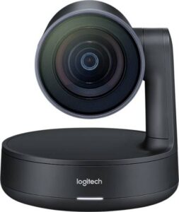 Logitech Rally Camera Ultra-HD PTZ ConferenceCam System with Automatic Camera Control for Meeting Rooms, Ultra-HD imaging 4K (1440p, 1080p), Plug-n-Play, 4K Recording-N-Streaming (Black)