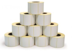Unicorn Sticker Label Size 58×39 mm for Barcode Label Printer Scale | Direct Thermal & Thermal Transfer | White Color | 800 Labels per Roll | 40 mm Core | Best For Grocery Scales