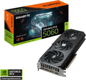 GIGABYTE GeForce RTX 5060 GAMING OC Graphics Card, 8GB GDDR7 128-Bit Memory, 2497 MHz Core Clocks, 28 Gbps Memory Speed, 3840 CUDA Cores, PCI Express 5.0 | GV-N5060GAMINGOC-8GD