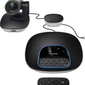 Logitech GROUP Video Conferencing System, Motorized Pan/Tilt/Zoom, 10x HD Zoom, Diagonal FOV 90°, 8.5 m IR Range, Full HD 1080p at 30fps, Autofocus