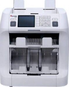 Cassida Zeus 2-pocket Sorting Machine, Up to 10 Currencies Incl ED, USD, GBP, EUR, INR, Up to 1,000 Bills Per Minute, 2.8″ High Res Display, 3D, Ultraviolet, Magnetic CIS, White | Zeus-10