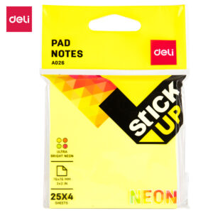 Deli Sticky Notes 4 Clr 76x76mm 1×100 Sh (1×12)