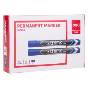 Deli Dry Erase Marker Bullet Thin Blue (1×12)