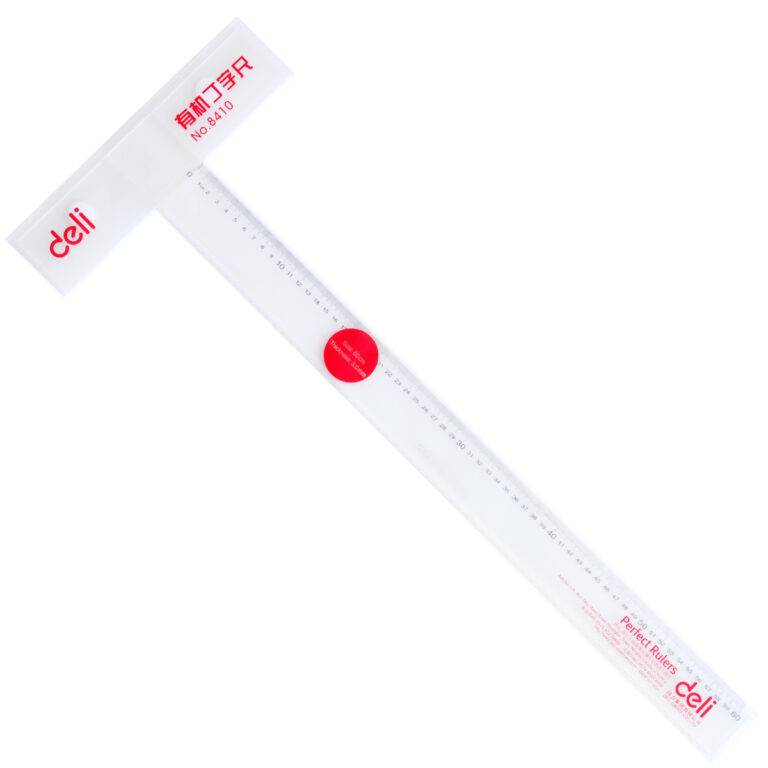 Deli Acrylic T-Ruler 60CM