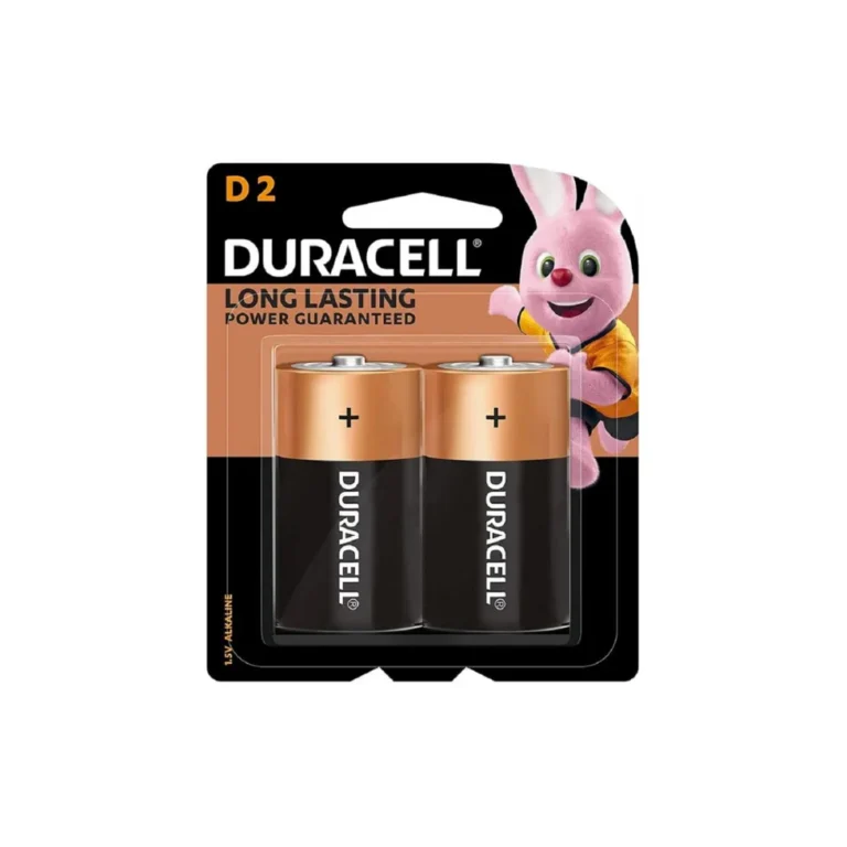 Duracell D2 1.5V Alkaline Batteries 2 Pieces
