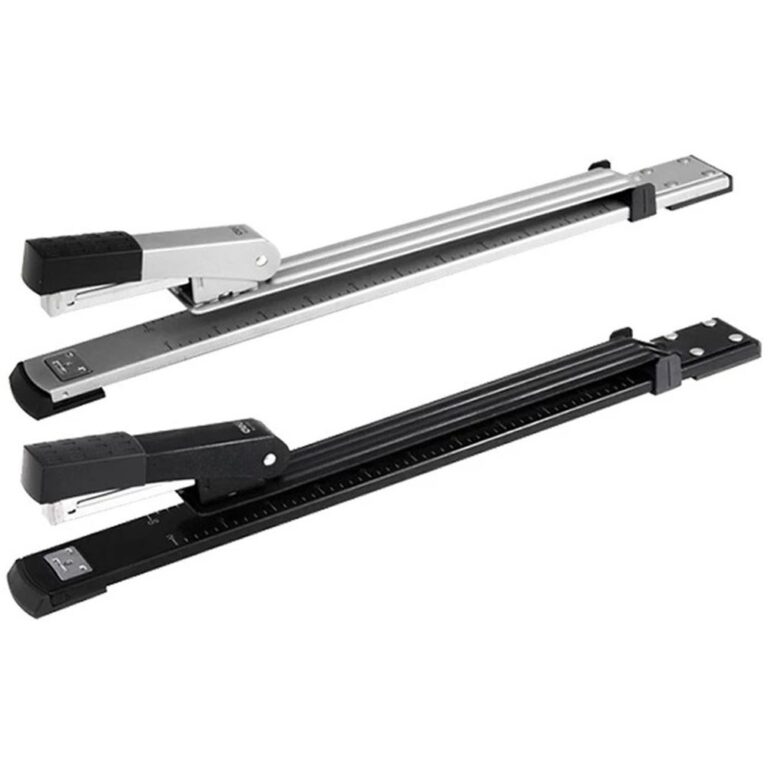 Deli 0334 Long-Reach Stapler, 25-Sheet Capacity
