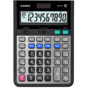 Casio Ds-1Jt Heavy Duty Office Calculator With Plastic Case, Black,Grey, Ds-1Jt