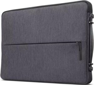 Lenovo Urban Laptop Sleeve for 13″ Notebook, Water Resistant, Soft Padded Compartments, Accessory Storage, Reinforced Rubber Corners, Extendable Handle, GX40Z50940, Charcoal Grey