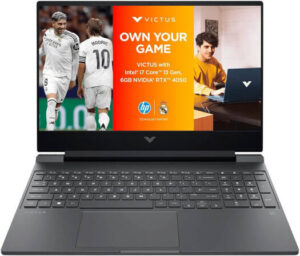 HP Victus 15-FA2104TX Gaming Laptop, 15.6″ FHD IPS 144Hz Display, Intel Core i7-13620H, 16GB RAM, 512GB SSD, GeForce RTX 4050 6GB GPU, English Keyboard, Windows 11 Home, Black | C25VQPA