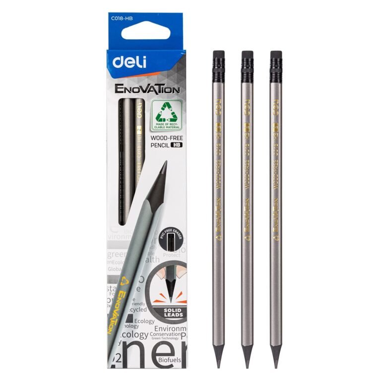 Deli Wood Free HB Pencil W/ Eraser Triangular