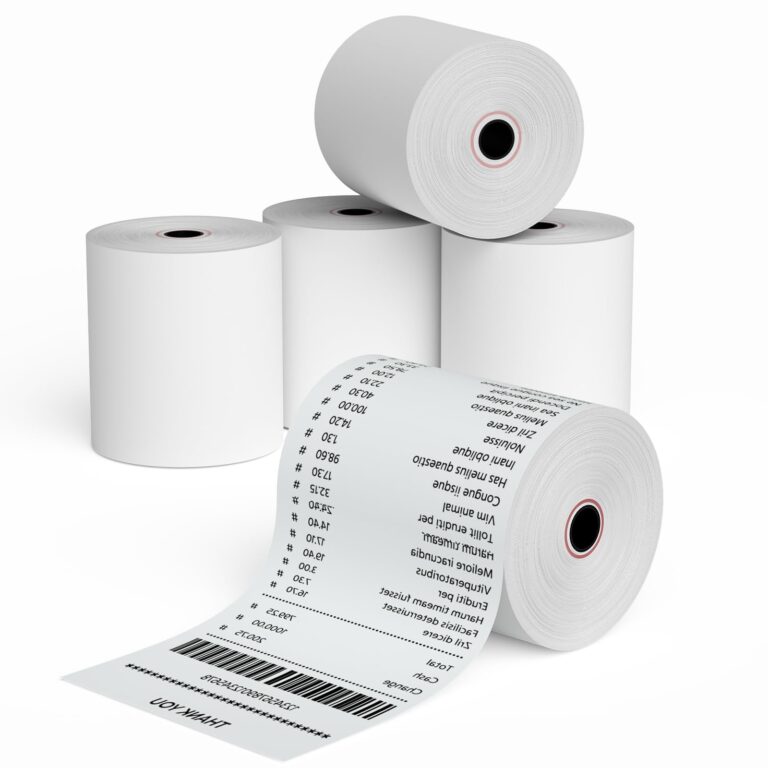 Unicorn 80 x 80 mm Thermal Paper Roll for EPOS POS Printer | Cash Register Receipt Roll | Billing Paper