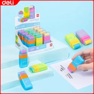 Deli Classic Roller Pencil Eraser (1×12) Asst