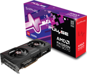 SAPPHIRE PULSE AMD Radeon RX 9070 Graphics Card, 16GB GDDR6 256-Bit Memory, 2520 MHz Boost Clock, 20 Gbps Memory Clock, 3584 Stream Processors, PCI-Express 5.0 x16 | 11349-03-20G