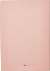 Deli Leather Cover Notebook A5 80 Sheets 70gsm