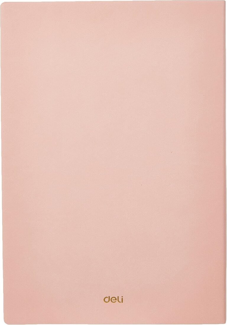 Deli Leather Cover Notebook A5 80 Sheets 70gsm