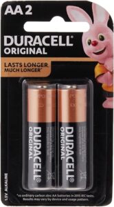 DURACELL AA 2 Batteries Duracell 1.5V Alkaline