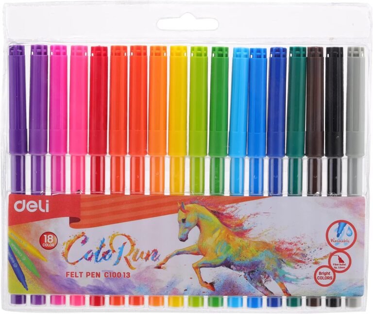 Deli Sketch Pen 18 Color PVC Bag Washable