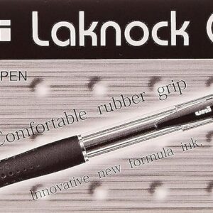 Uni-ball Laknock SN-100 0.7 mm Ballpoint Pen, Black, Pack of 12