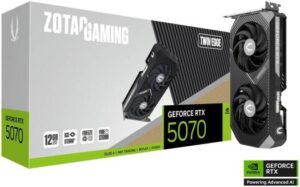 ZOTAC GAMING GeForce RTX 5060 Ti Twin Edge OC Graphics Card, 16GB GDDR7 128-Bit Memory, 2602 MHz Engine Clock, 28 Gbps Memory Clock, 4608 CUDA Cores, PCI Express 5.0 x8 | ZT-B50620H-10M